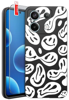 Etui do Xiaomi Redmi Note 13 4G różne wzory męskie ze szkłem