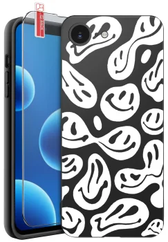 Etui do iPhone 16e / 17e malowane różne wzory męskie ze szkłem