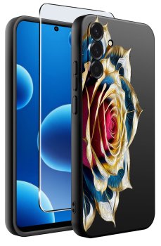 Etui do Samsung Galaxy A56 malowane różne wzory damskie ze szkłem