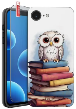 Etui do iPhone 16e / 17e malowane różne wzory śmieszne ze szkłem