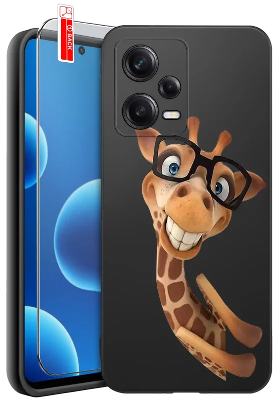 etui-do-xiaomi-redmi-note-12-5g-malowane-rozne-wzory-smieszne-ze-szklem