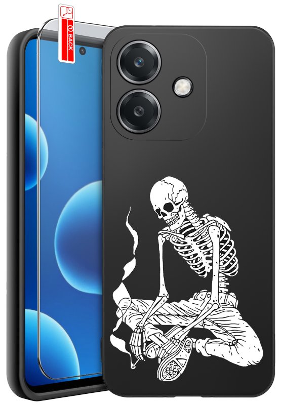 etui-do-oppo-a40-a40m-malowane-rozne-wzory-smieszne-ze-szklem