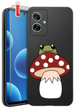 Etui do Motorola Moto G55 5G różne wzory śmieszne ze szkłem