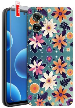 Etui do Motorola Moto G55 5G różne wzory kobiece ze szkłem
