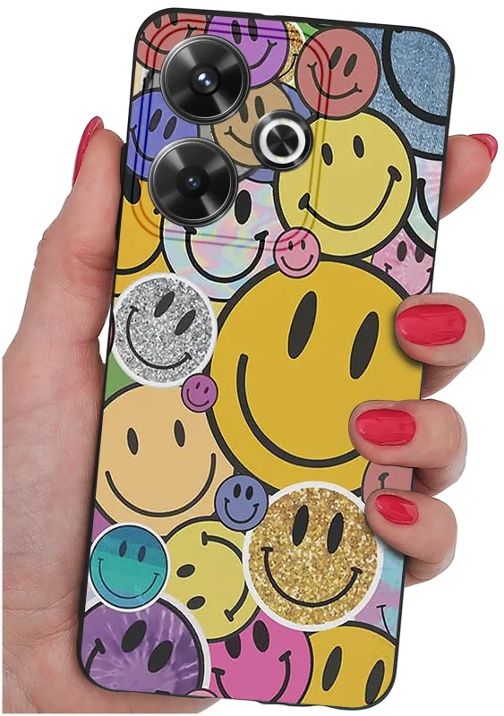 etui-do-xiaomi-redmi-13-4g-rozne-wzory-śmieszne-ze-szklem