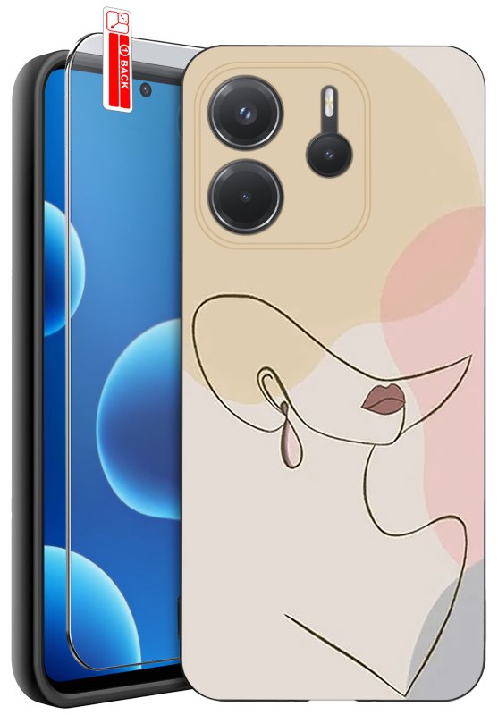 etui-do-xiaomi-redmi-note-14-4g-malowane-rozne-wzory-kobiece-ze-szklem