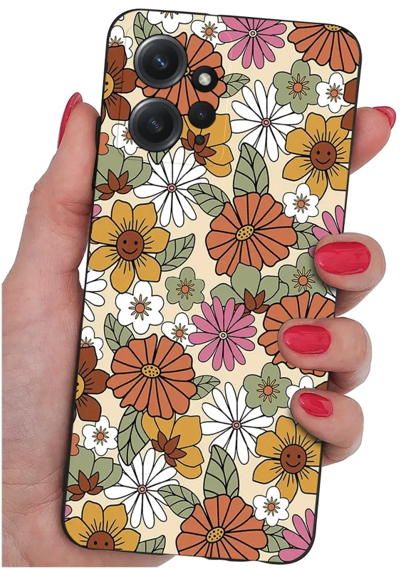 etui-do-xiaomi-redmi-note-12-4g-malowane-rozne-wzory-kwiaty-ze-szklem
