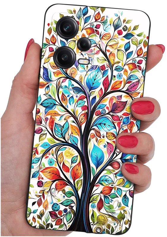 etui-do-xiaomi-redmi-note-12-5g-malowane-rozne-wzory-kwiaty-ze-szklem