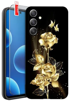 Etui do Samsung Galaxy S25+ Plus malowane różne wzory kwiaty ze szkłem