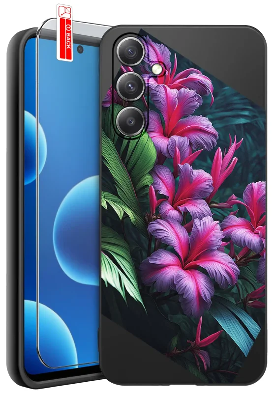 etui-do-samsung-galaxy-s25-malowane-rozne-wzory-kwiaty-ze-szklem