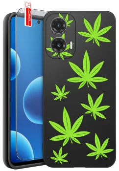 Etui do Motorola Moto G35 5G różne wzory kwiaty ze szkłem