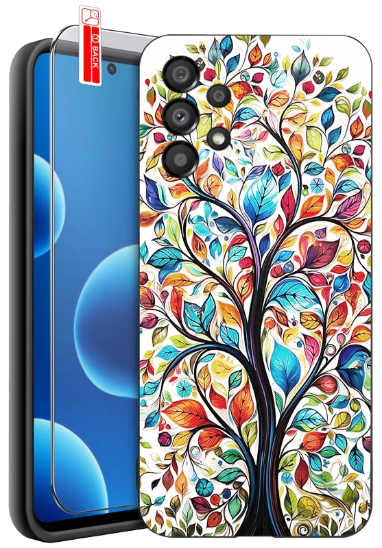 etui-dla-samsung-galaxy-a53-5g-malowane-rozne-wzory-kwiaty-ze-szklem