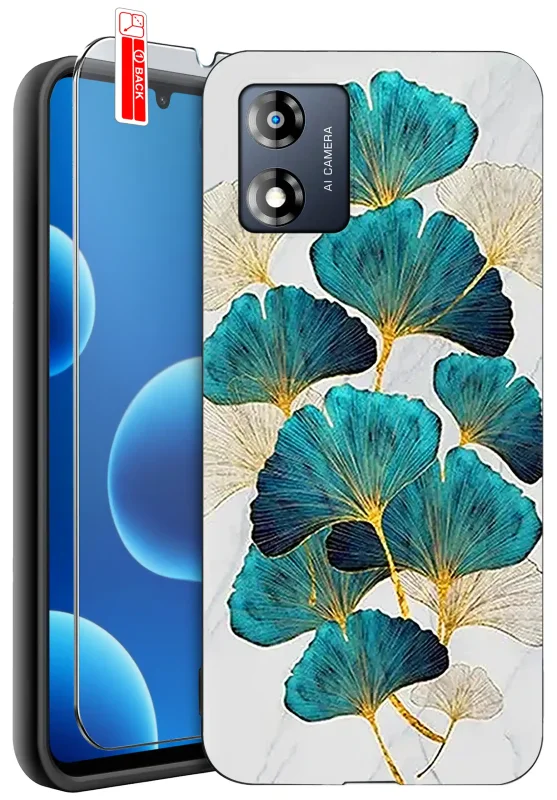 etui-do-motorola-moto-e13-malowane-rozne-wzory-kwiaty-ze-szklem