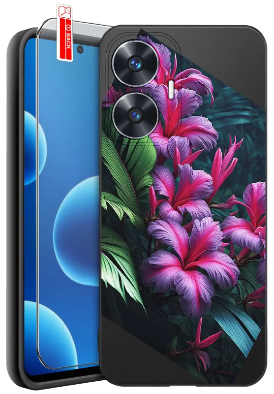 etui-do-realme-c55-malowane-rozne-wzory-kwiaty-ze-szklem