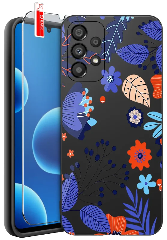 etui-do-samsung-galaxy-a33-malowane-rozne-wzory-kwiaty-ze-szklem