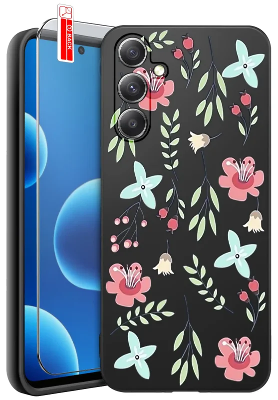 etui-do-samsung-galaxy-m35-malowane-rozne-wzory-kwiaty-ze-szklem