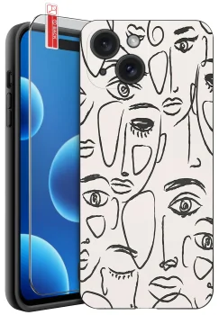 Etui do Iphone 15 malowane różne wzory fajne ze szkłem