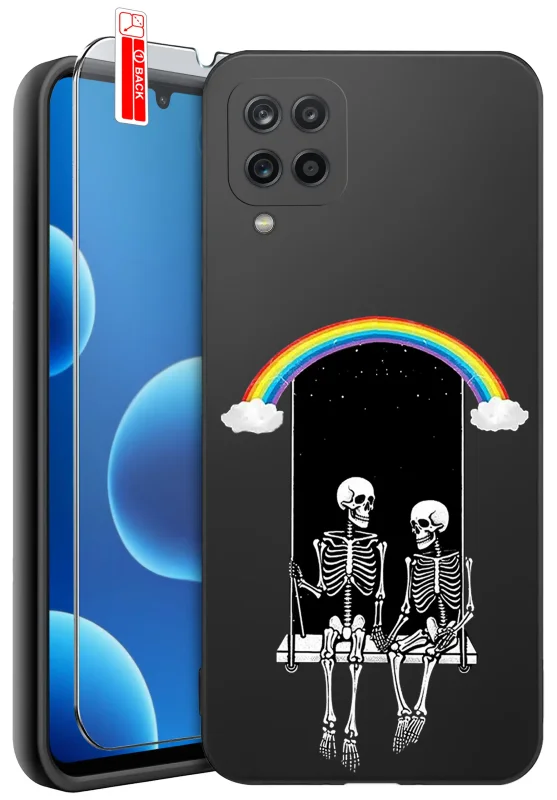 etui-do-samsung-galaxy-a12-m12-malowane-rozne-wzory-fajne-ze-szklem