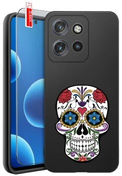 Etui do Motorola Moto Edge 50 Neo różne wzory fajne ze szkłem
