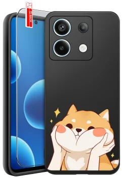 Etui do Xiaomi Redmi Note 13 4G różne wzory zwięrzeta ze szkłem