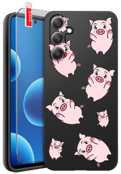 Etui do Samsung Galaxy M35 różne wzory zwierzęta ze szkłem