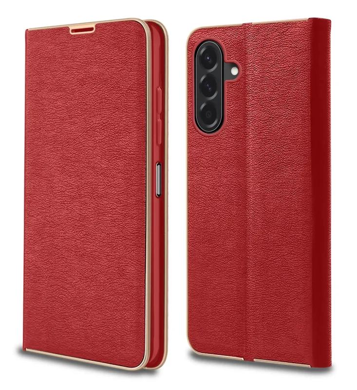 etui-do-samsung-galaxy-a26-eleganckie-zamykane-czerwone-ze-szklem