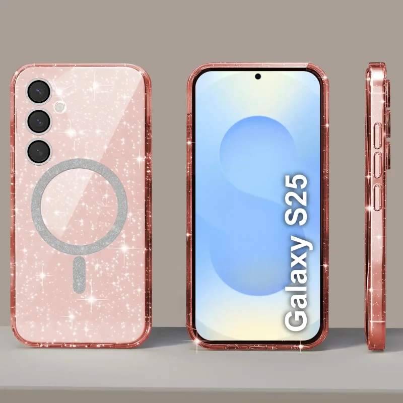 etui-do-samsung-galaxy-s25-magsafe-brokatowe-rozowe-ze-szklem