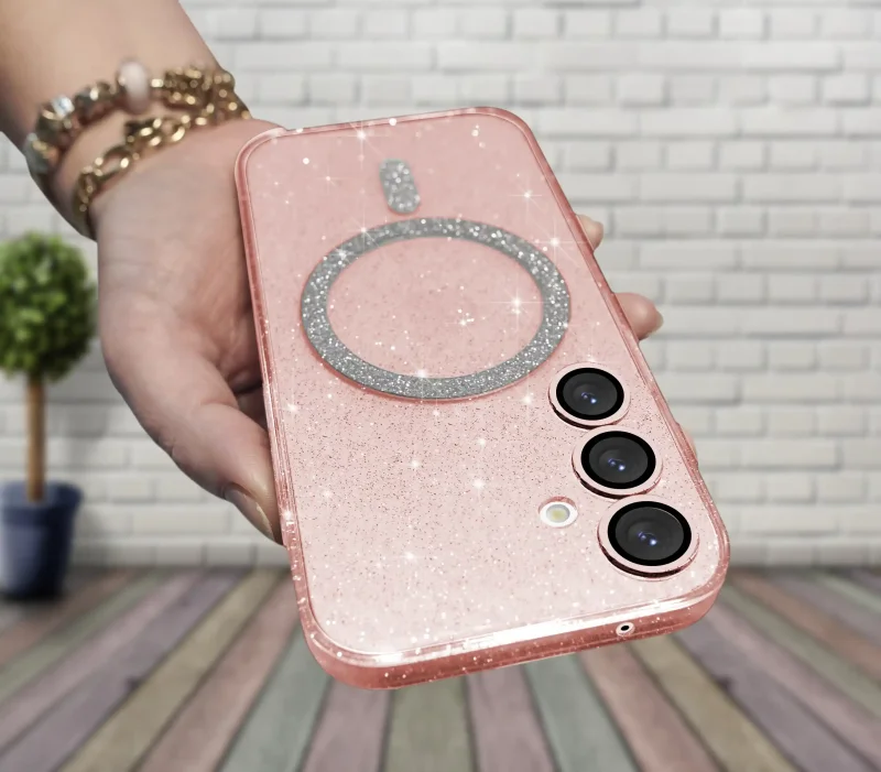 etui-do-samsung-galaxy-s25-magsafe-brokatowe-rozowe-ze-szklem