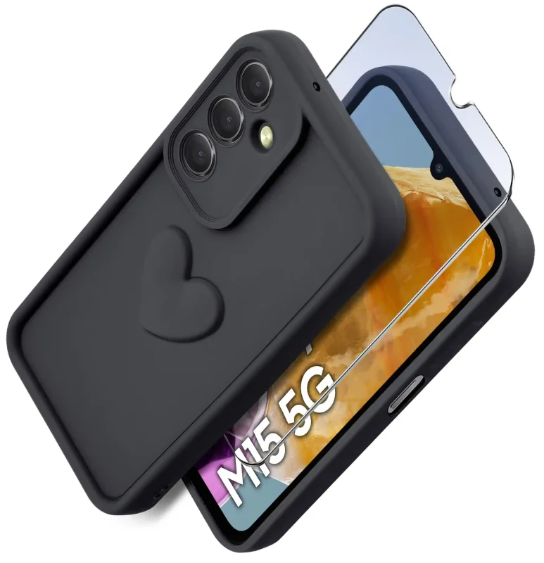 etui-do-samusng-galaxy-m15-silikonowe-serce-czarne-ze-szklem