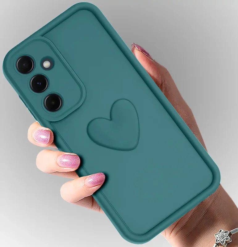 etui-do-samusng-galaxy-m15-silikonowe-serce-zielone-ze-szklem