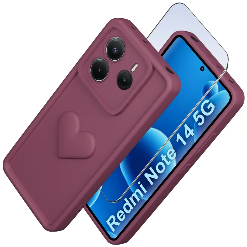etui-do-xiaomi-redmi-note-14-5g-silikonowe-serce-burgundowe-ze-szklem