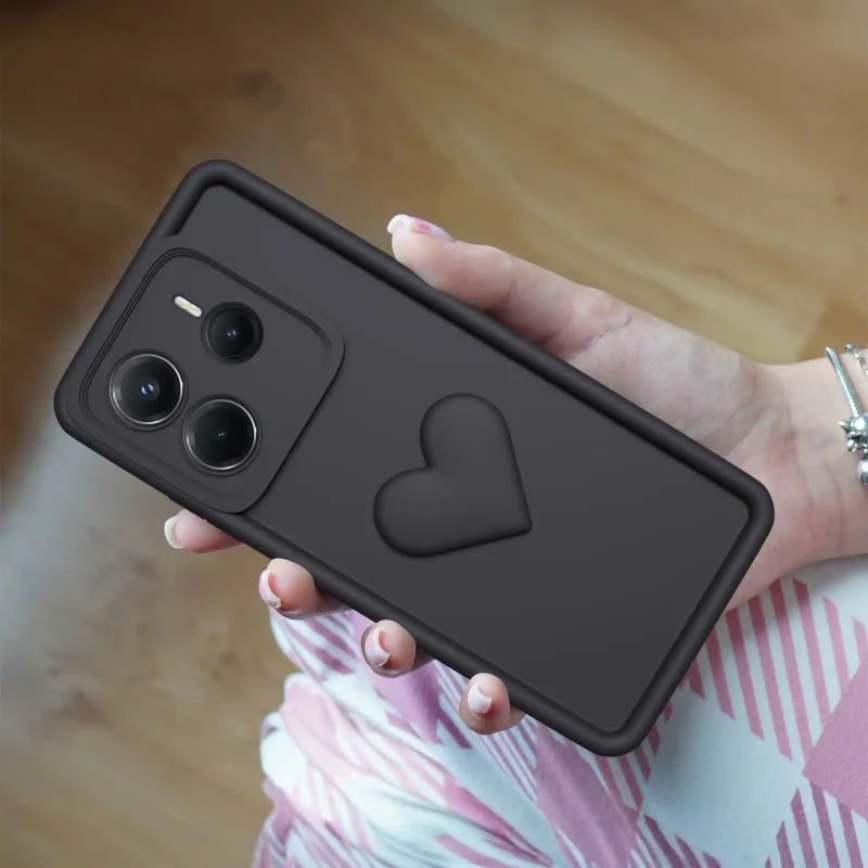 etui-do-xiaomi-redmi-note-14-5g-silikonowe-serce-czarne-ze-szklem