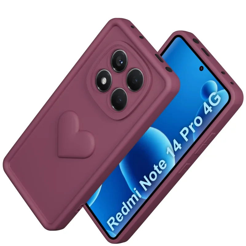 etui-do-xiaomi-redmi-note-14-pro-4g-silikonowe-serce-burgundowe