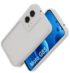 Etui do Motorola Moto G85 5G białe wzmacniane silikonowe