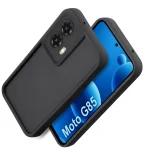 Etui do Motorola Moto G85 5G czarne wzmacniane silikonowe