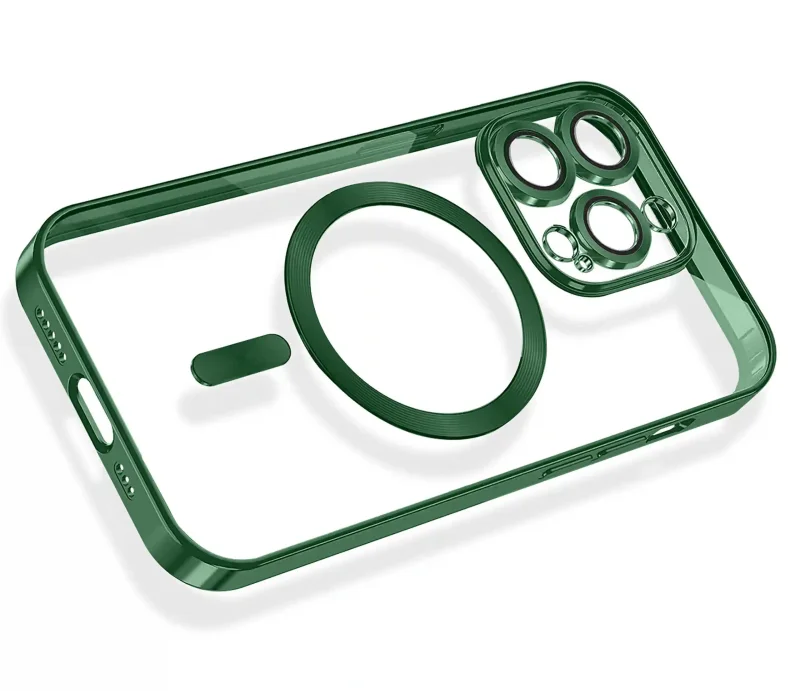 etui-do-iphone-15-pro-magsafe-zielona-ramka-ze-szklem