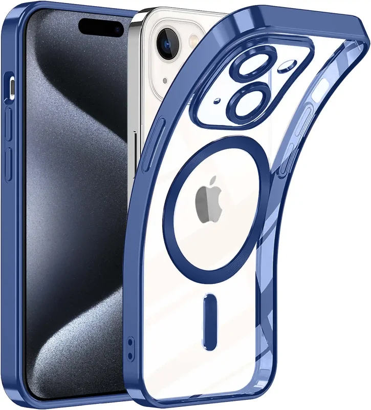 etui-do-iphone-15-pro-magsafe-niebieska-ramka-ze-szklem