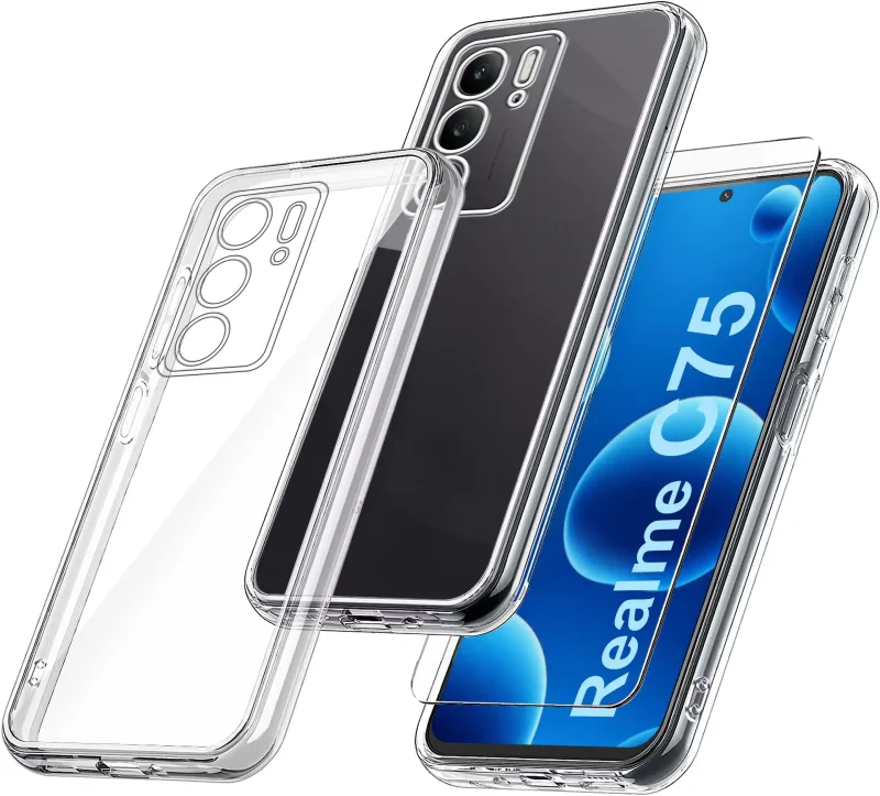 etui-do-realme-c75-bezbarwne-wzmacniane-ze-szklem