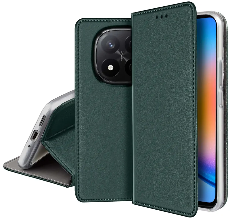 etui-do-xiaomi-redmi-note-14-pro-pro-plus-5g-zielone-zamykane-magnetyczne-z-folia