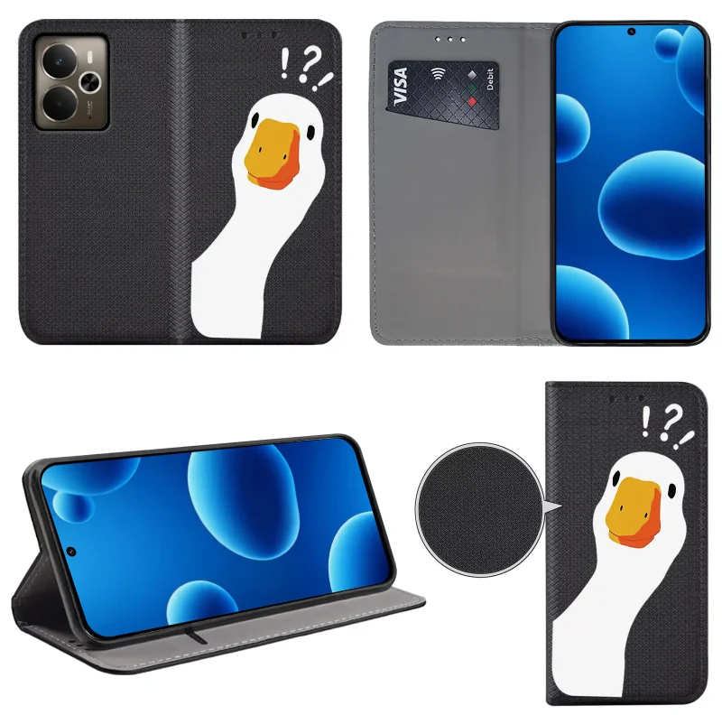 etui-do-realme-14-5g-zamykane-malowane-wzor-ges-ze-szklem