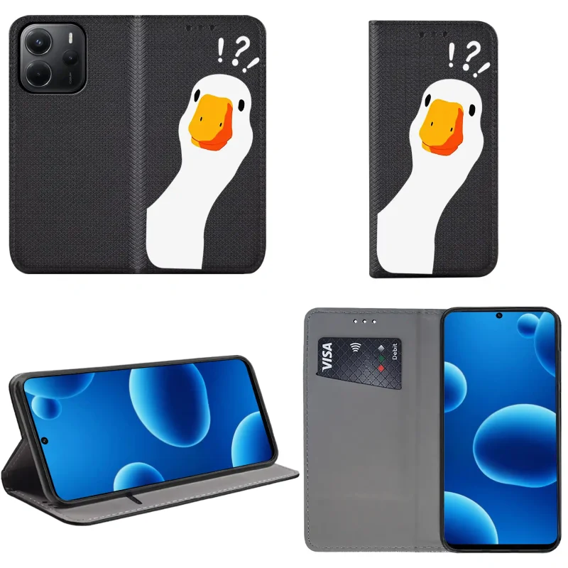 etui-do-xiaomi-redmi-note-14-4g-zamykane-malowane-wzor-ges-ze-szklem