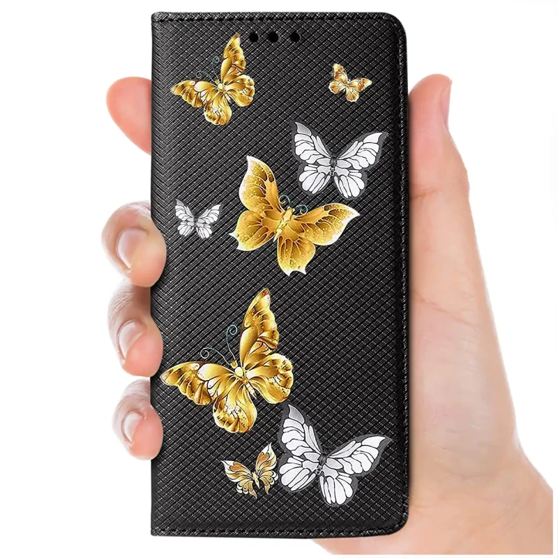 etui-do-xiaomi-redmi-note-14-4g-zamykane-malowane-wzor-kolorowe-ze-szklem