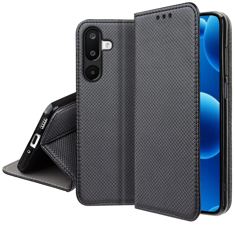 etui-do-samung-galaxy-m16-czarne-zamykane-ze-szklem