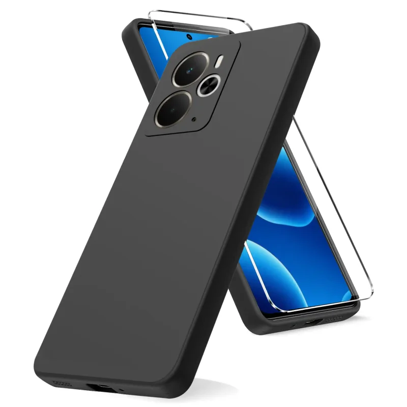 etui-do-realme-14-5g-czarne-matowe-ze-szklem