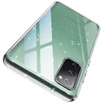 Etui bezbarwne z brokatem do Samsung Galaxy S20 Fe + szkło