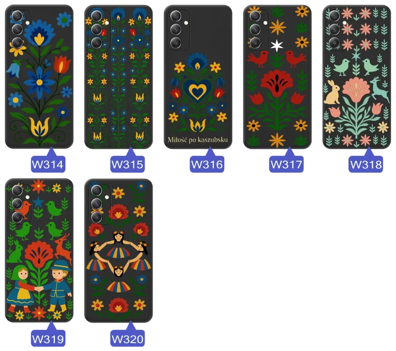 etui-do-samsung-galaxy-m15-5g-rozne-wzory-ludowe-ze-szklem