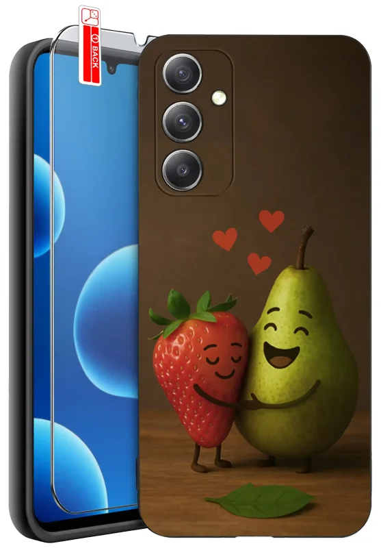 etui-do-samsung-galaxy-m15-rozne-wzory-z-owocami-ze-szklem