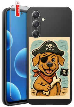 Etui do Samsung Galaxy S24 Fe różne wzory z psem ze szkłem