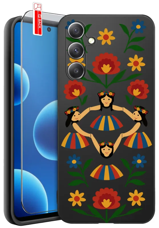 etui-do-samsung-galaxy-a54-5g-rozne-wzory-ludowe-ze-szklem