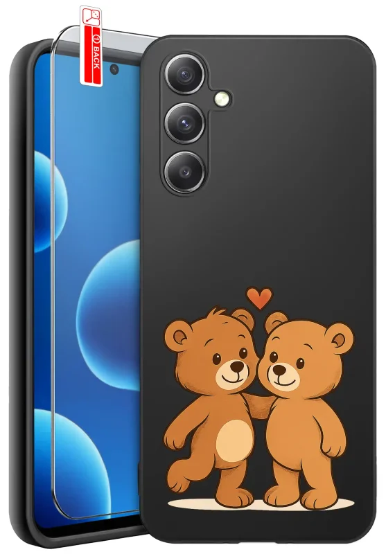 etui-do-samsung-galaxy-a16-5g-rozne-wzory-z-misiem-ze-szklem